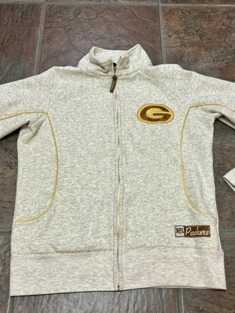~~NFL Green Bay Packers 1/4 Zip Sweater Women's S Pullover Embroidered..EUC!!!